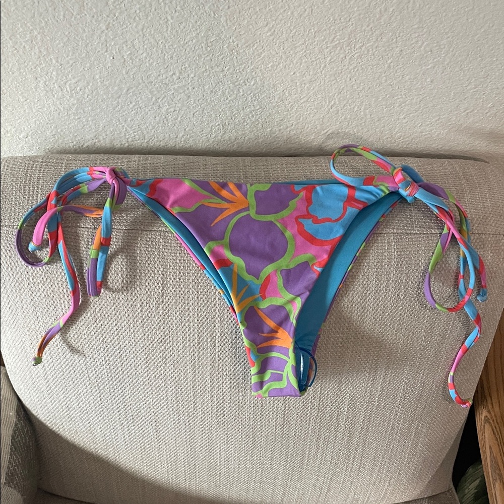 Beach Riot Multicolor Tie-Side Swim Bottoms
